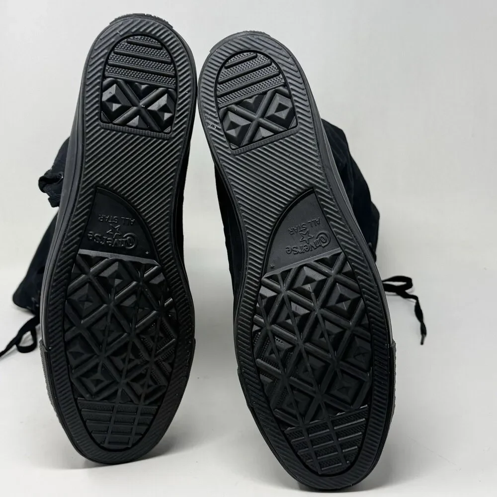 Converse XXHI Knee High Sneakers Mens 13 Triple Black Back Zipper Skater Punk - Picture 14 of 14